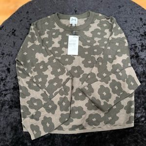 FLOWER PRINT SWEATER